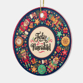Feliz Navidad Ornament (Links)