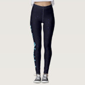 Feliz Navidad over sterren Leggings (Voorkant)