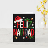 Feliz Navidad Pajamas Spanish Mexican Christmas Bo Kaart (Gele Bloem)