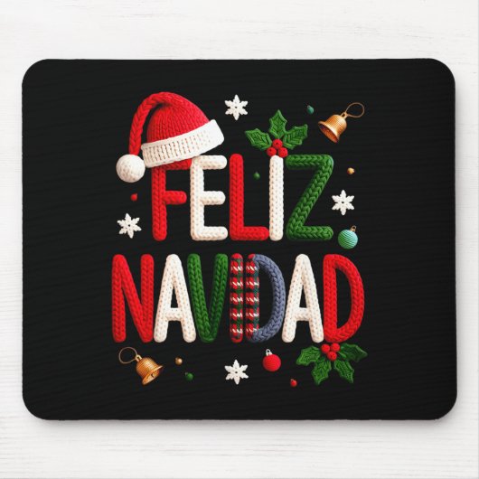 Feliz Navidad Pajamas Spanish Mexican Christmas Bo Muismat (Voorkant)