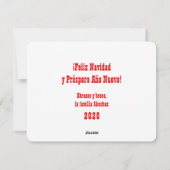 Feliz Navidad Papel Picado Feestdagenkaart (Achterkant)