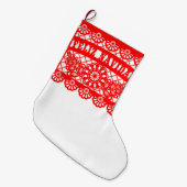 Feliz Navidad Papel Picado Grote Kerstsok (Voorkant (Hangend))