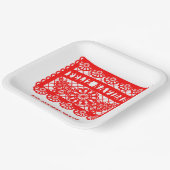 Feliz Navidad Papel Picado Papieren Bordje (Gebogen)