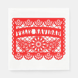Feliz Navidad Papel Picado Servet
