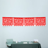 Feliz Navidad Papel Picado Spandoek (Beurs)