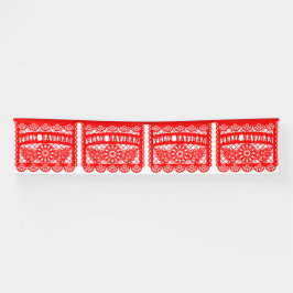 Feliz Navidad Papel Picado Spandoek