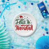 Feliz Navidad Paper Borden Papieren Bordje (Feest)