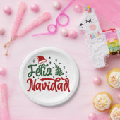 Feliz Navidad Paper Borden Papieren Bordje (Feest)