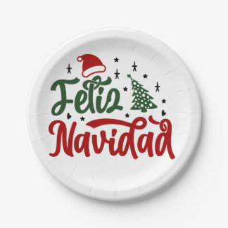 Feliz Navidad Paper Borden Papieren Bordje