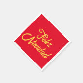 Feliz Navidad Paper Napkin Servet (Hoek)