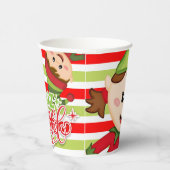 "Feliz Navidad" Papieren Bekers (Rechts)