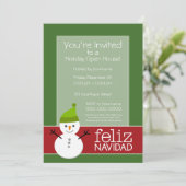 Feliz Navidad - partijuitnodiging Kaart (Staand voorkant)