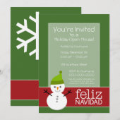 Feliz Navidad - partijuitnodiging Kaart (Voorkant / Achterkant)