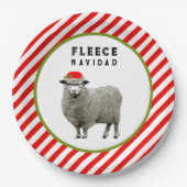 Feliz Navidad Party Papieren Bordje (Voorkant)