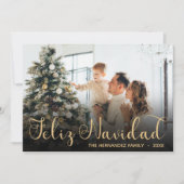 Feliz Navidad Photo Holiday Card Feestdagenkaart (Voorkant)