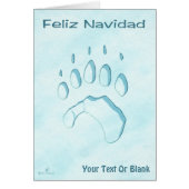 Feliz Navidad - Polar Beer Paw Print (Voorkant)