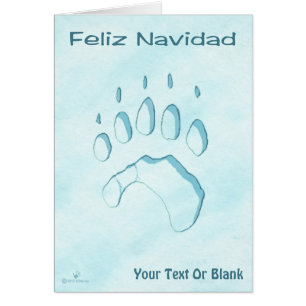 Feliz Navidad - Polar Beer Paw Print