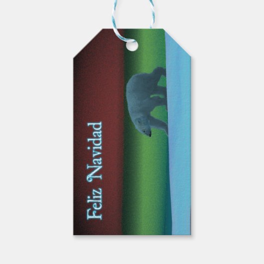 Feliz Navidad - Polar Lights Polar Beer Cadeaulabel (Voorkant)