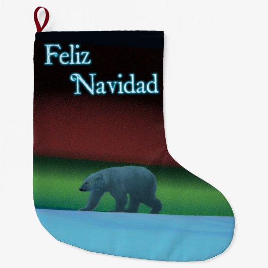 Feliz Navidad - Polar Lights Polar Beer Grote Kerstsok (Voorkant)