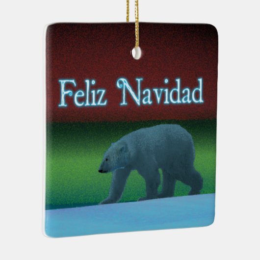 Feliz Navidad - Polar Lights Polar Beer Keramisch Ornament (Rechts)