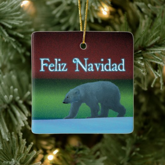 Feliz Navidad - Polar Lights Polar Beer Keramisch Ornament (Boom)