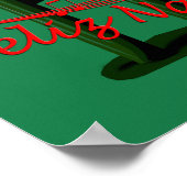 Feliz Navidad-Poster voor kerstfeestdagen Poster (Hoek)