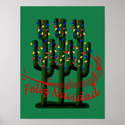 Feliz Navidad-Poster voor kerstfeestdagen Poster (Voorkant)