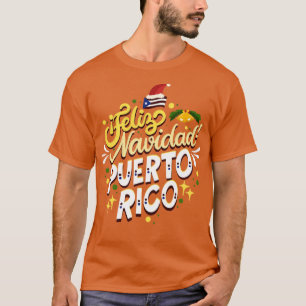 Feliz Navidad Puerto Rico Merry Kerstmis T-shirt
