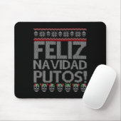 Feliz Navidad Putos Chingon Ugly Xmas Sweater Chri Muismat (Met muis)