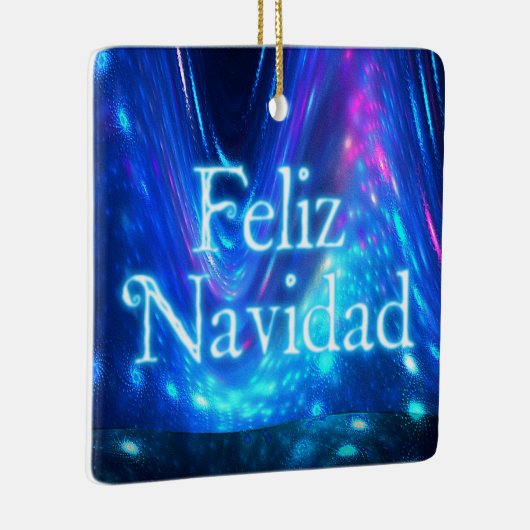 Feliz Navidad - Qaanaaq - Northern Lights Keramisch Ornament (Rechts)