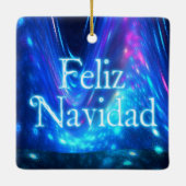 Feliz Navidad - Qaanaaq - Northern Lights Keramisch Ornament (Achterkant)