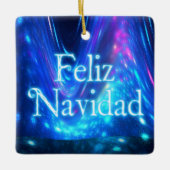 Feliz Navidad - Qaanaaq - Northern Lights Keramisch Ornament (Voorkant)