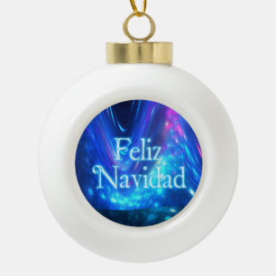 Feliz Navidad - Qaanaaq - Northern Lights Keramische Bal Ornament