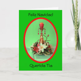 Feliz Navidad Querida Tia Feestdagen Kaart