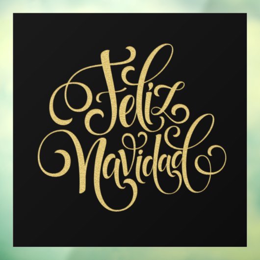 Feliz Navidad Raamsticker (Vel 3)