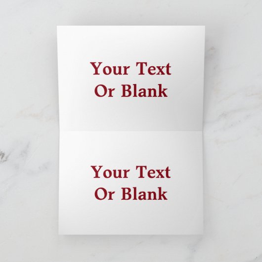 Feliz Navidad - Raspberry Creme Birch Feestdagen Kaart (Binnen)