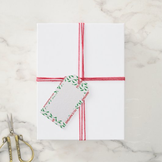 Feliz Navidad Red Chili Pepper Cadeaulabel (Met Touw)
