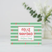 Feliz Navidad Red Chili Pepper Feestdagenkaart (Staand voorkant)