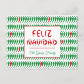 Feliz Navidad Red Chili Pepper Feestdagenkaart (Voorkant)