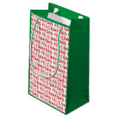 Feliz Navidad Red Chili Pepper Klein Cadeauzakje (Achterkant Gekanteld)