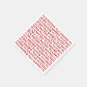 Feliz Navidad Red Chili Pepper Servet (Hoek)