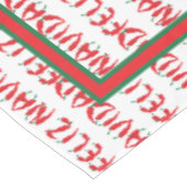 Feliz Navidad Red Chili Pepper Tafelkleed (Gekanteld)