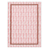 Feliz Navidad Red Chili Pepper Tafelkleed (Voorkant)