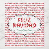 Feliz Navidad Red Chili Pepper Wijn Etiket (Enkel label)