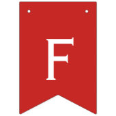 Feliz Navidad Red en White Bunting Flags Vlaggetjes (Tweede vlag)