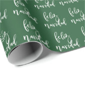 Feliz Navidad Red en witte kerst Cadeaupapier (Rol Hoek)