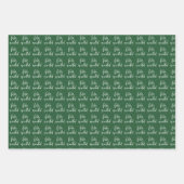 Feliz Navidad Red en witte kerst Inpakpapier Vel (Voorkant 2)