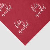 Feliz Navidad Red en witte kerst Tissuepapier (Detail)