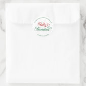 Feliz Navidad Retouradres Sticker (Tas)