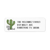Feliz Navidad Return Address Labels (Voorkant)